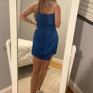 Zara blue cocktail dress